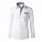 Brand New 2017 Dress Shirts Mens Striped Shirt Cotton Slim Fit Chemise Long Sleeve Shirt Men New Shi