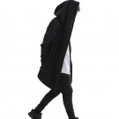 2017 Mens Hip Hop Hoodies Sweatshirts Men Black Mantle Cloak Hooded Gown Jacket Long Sleeve Coat Str