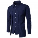 2017 New Design Cotton Pure Color White Business Formal Dress Shirts Casual Evening Party Men Fashio