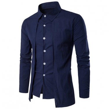 2017 New Design Cotton Pure Color White Business Formal Dress Shirts Casual Evening Party Men Fashio