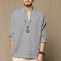Brand Cotton Linen Men\'s Shirts Long Sleeve Male Casual Shirts Leisure shirt for man camisa masculi