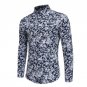 2017 New Autumn Spring Men Fashion Floral Long Sleeve Shirt Plus Size Casual Multi Colors Mens Dress