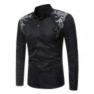 2017 New Autumn Fashion Men Clothes Slim Fit Men Long Sleeve Turn-Down Collar Shirt Men Cotton Casua
