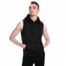 New 2017 Autumn Men Casual Slim Fit Basic Hooded Pullover Sleeveless Vest Waistcoat Hoodies Sweatshi