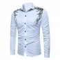 Fashion Plus Size S-3XL Men Clothes Fitness Muscle Long Sleeve Shirt Cotton Solid Casual Male Formal