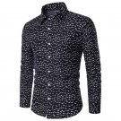 New Summer Autumn Mens Casual Shirt Cool Fish Printed Cotton Shirt Long Sleeve Buttons Down Lapel Sh