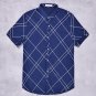 New Business Plaid Shirts Summer Short-sleeve Men Shirts Single Breasted Turn-down Collar Shirts Men