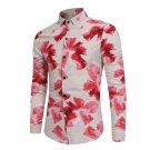 Autumn Spring Men Fashion Floral Long Sleeve Shirt Leisure Fitness Multi Colors Mens Retro Shirts Cl