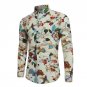 Autumn Spring Men Fashion Floral Long Sleeve Shirt Leisure Fitness Multi Colors Mens Retro Shirts Cl