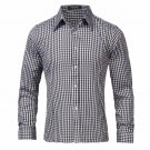 Spring Autumn Men Long Sleeve Shirt Casual High Quality Formal Business Office Plaid Mens Dress Shir
