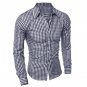 Spring Autumn Men Long Sleeve Shirt Casual High Quality Formal Business Office Plaid Mens Dress Shir