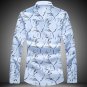 TANGNEST 2017 Spring Long-sleeved Men Shirt Casual Big Size Chemise Homme Fashion Printing Single Br