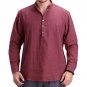 Tee Shirts Tops Men Basic Pullovers Tshirts Cotton Line Long Sleeve Stand Collar Casual Solid T-Shir