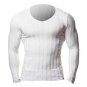 Knitted Tshirt Men Slim Fit Sweater Casual Tee Shirt Pullover V Neck Knitting T-shirt Fashion Solid 