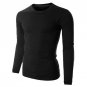 Classic Men T shirt Long Sleeve O neck Mens T-shirt Basic Tees Tops Mens Tshirt Leisure Solid Bottom
