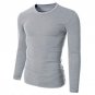Classic Men T shirt Long Sleeve O neck Mens T-shirt Basic Tees Tops Mens Tshirt Leisure Solid Bottom