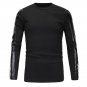 2017 New Compression T Shirt Men Long Sleeve Stretch Fitness T-shirt Crewneck Men Bodybuilding Cross