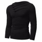 2017 Leisure Top Men\'s Stylish T-shirt Autumn Spring Fashion Brand T Shirts Men Long Sleeve Elastic