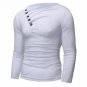 2017 Leisure Top Men\'s Stylish T-shirt Autumn Spring Fashion Brand T Shirts Men Long Sleeve Elastic