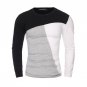 2017 Mens Round Neck T-Shirts Luxury Casual Slim Fit Stylish Short Sleeve Crewneck T Shirt Men Splic