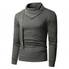 2017 New Autumn Spring T-shirt Men\'s Long Sleeve Heap Collar Slim Fit Casual Hip Hop T Shirts Men T