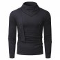 2017 New Autumn Spring T-shirt Men\'s Long Sleeve Heap Collar Slim Fit Casual Hip Hop T Shirts Men T