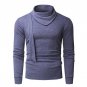 2017 New Autumn Spring T-shirt Men\'s Long Sleeve Heap Collar Slim Fit Casual Hip Hop T Shirts Men T