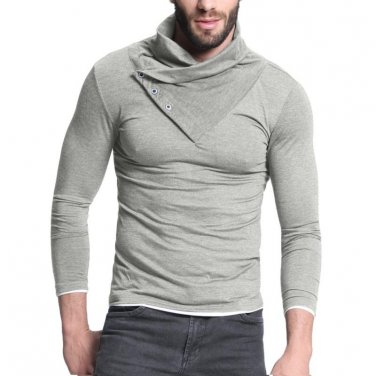 2017 Autumn Spring Long Sleeve Plain T-shirt Brand Clothing Men\'s Casual Hip Hop Tee Shirt Homme Ca