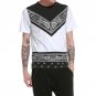 New Stylish Mens Printed T-shirt 2017 Summer Round Neck Short Sleeve Hip Hop Tee Tops Male Casual Pa
