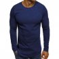 Mens Tshirt Long Sleeve T Shirt Plain Tees Tops Bodybuilding Sportswear Crewneck T-Shirts Male Slim