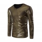 Mens Fitness 2017 Fashion Autumn Winter Men T-shirt Long Sleeve V Neck Pullover Clothes Tops Shirts 
