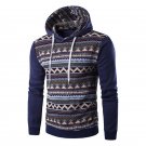 2017 Hoodies Mens Hombre Hip Hop Male Brand Hoodie Fashion Geometric Print Hooded Sweatshirt Men Sli