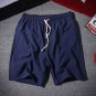 2017 Summer Linen Shorts Plus Size 5XL Men Brand Clothing Plain Casual Beach Short Pants Male Elasti