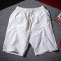 2017 Summer Linen Shorts Plus Size 5XL Men Brand Clothing Plain Casual Beach Short Pants Male Elasti