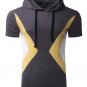 Mens Short Sleeve Sweatshirt Hoodies T-shirt 2017 Casual Slim Hooded T-Shirts For Mens Clothing Men
