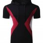 Mens Short Sleeve Sweatshirt Hoodies T-shirt 2017 Casual Slim Hooded T-Shirts For Mens Clothing Men