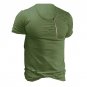 Solid Color Plain Top 2017 Summer Men\'s Short Sleeve Zip Round Neck Hip Hop T Shirts Men Ripped Hol