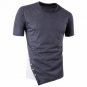 2017 Summer Men\'s T-shirt Short Sleeve Round Neck Color Patchwork Basic Tee Shirts Casual Hip Hop B