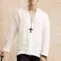 Shirt Men Casual Breathable Soft Long Sleeve Casual Shirt Vintage Retro Clothing Hombre 2018 New Spr