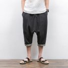 Pants for Man New Summer Brand Loose Linen Harm Pants Calf-length Brethable Casual Thin Pants MKX131