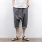 Pants for Man New Summer Brand Loose Linen Harm Pants Calf-length Brethable Casual Thin Pants MKX131
