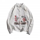 Autumn Big Size M-5XL 2018 Summer Boy Shirt Long Sleeves Stand Collar Man Chinese Wind shirt Cotton 
