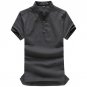 2018 New Brand Casual men\'s shirt men collar cotton linen men tops tee short sleeve shirts funny cl