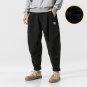 Linen Cotton Pants Men 2017 Winter fleece warm Pants Drawstring Brand Chinese Male Linen Trouser Hip