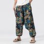 2018 Punk Street men Cross Pants Low Rise Lantern Pants Mens Ultralarge Harem print Pants Hiphop Jog