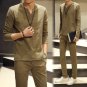 2016 Summer Men\'s Linen Suits Sets (T-shirt set Chinese Style Men Casual Sportswear 2 Pcs Long Slee