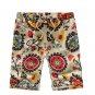 brand Hawaiian style men and women casual beach shorts 2017 summer new loose waist thin flowers shor
