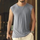 Summer new linen men sleeveless t-shirt casual men\'s tank vest Loose Men Tank Top Fitness Singlets 