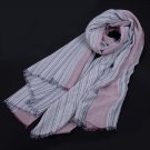 Unisex Style Winter Scarf Cotton And Linen Striped Color long women\'s scarves shawl fashion men sca