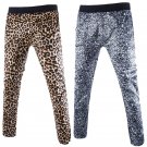 2017 Brand New Men\'s SportsPants Fashion Leopard Printed Sweat Pants Trendy Casual Trousers Pants M
